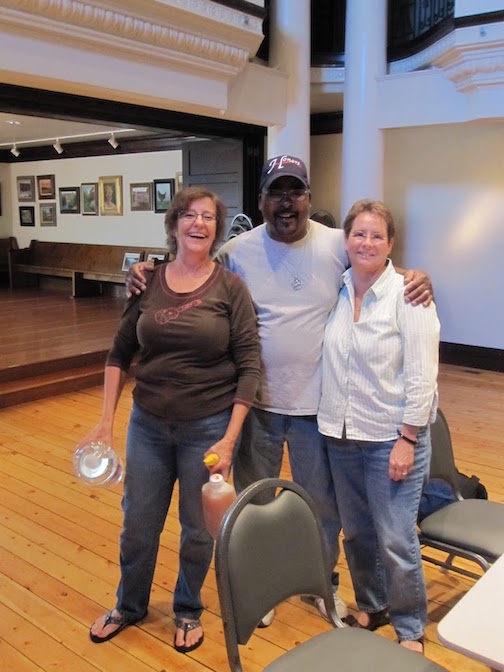 Kathy and Aaron and
                      Leah