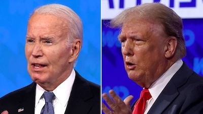 Joe
                            Biden and Donald Trump